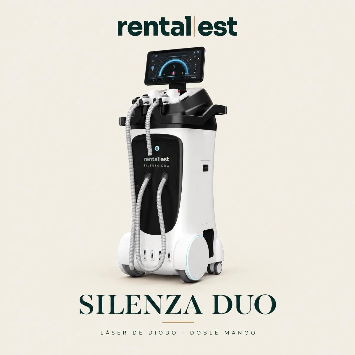 Equipo SILENZA DUO · Láser de diodo de doble mango